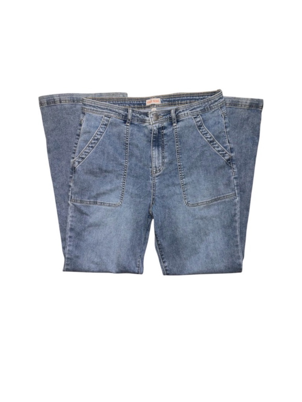 Classic Light Wash Flare Jeans